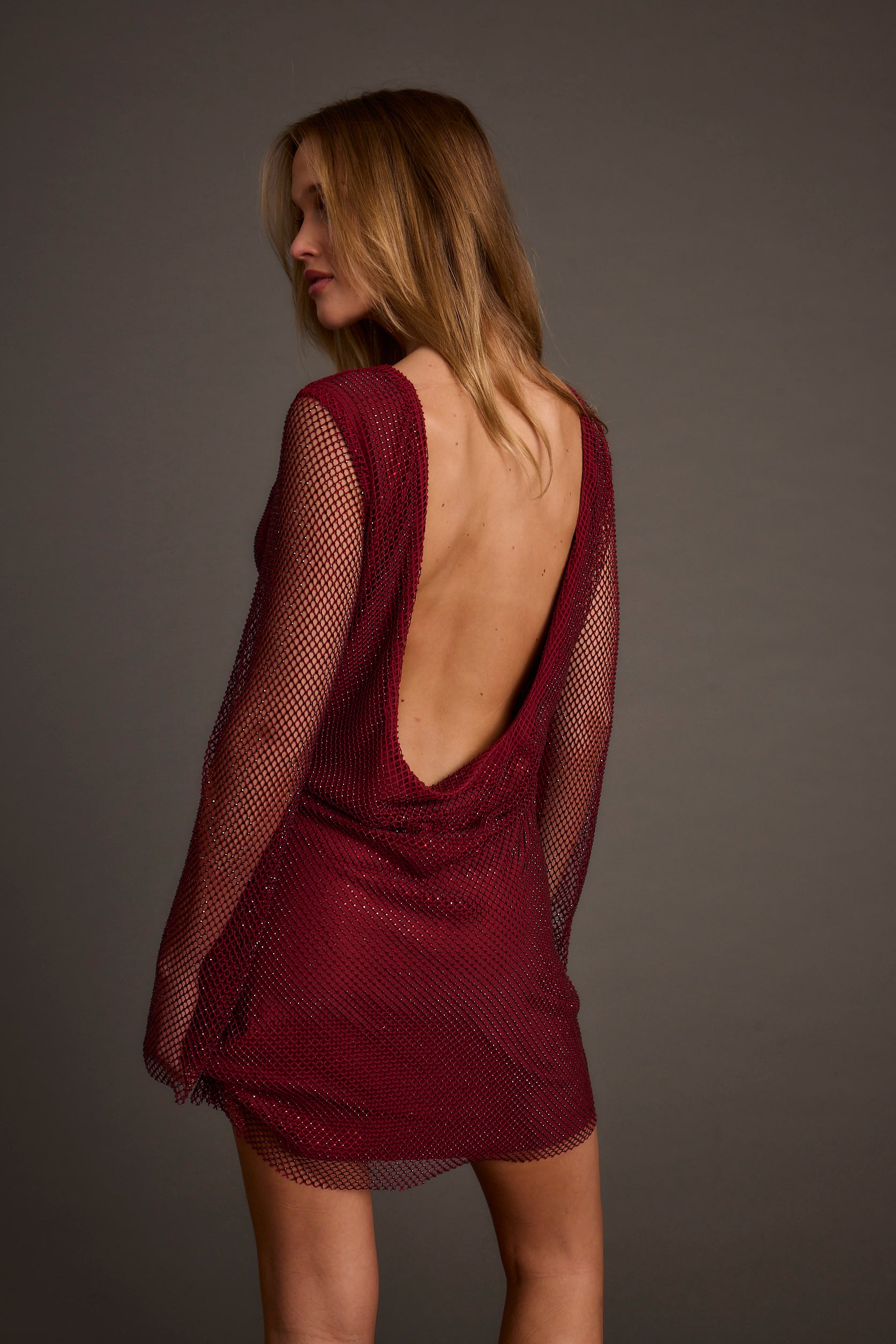 Women's Mulberry Rhinestone Mini Dress Women's Mulberry Rhinestone Mini Dress
