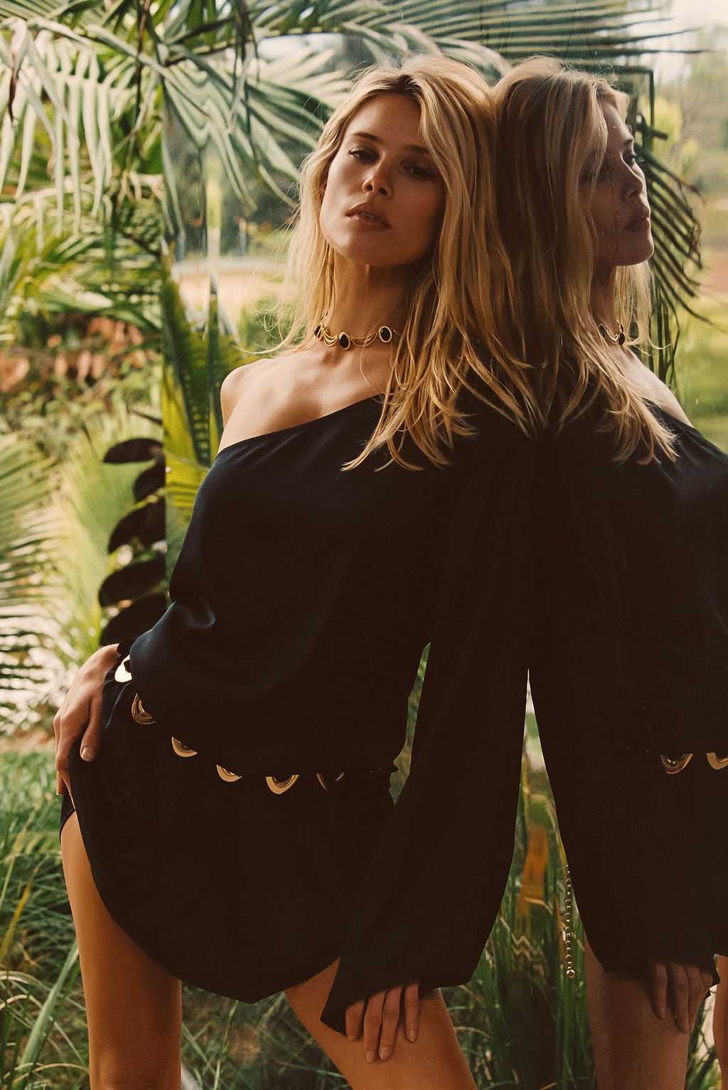 Calor Black Off Shoulder Mini Dress | 12th Tribe Calor Black Off Shoulder Mini Dress | 12th Tribe