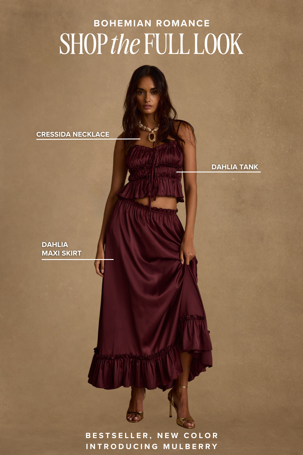 Women's Boho Satin Two Piece Set | 12th Tribe Women's Boho Satin Two Piece Set | 12th Tribe