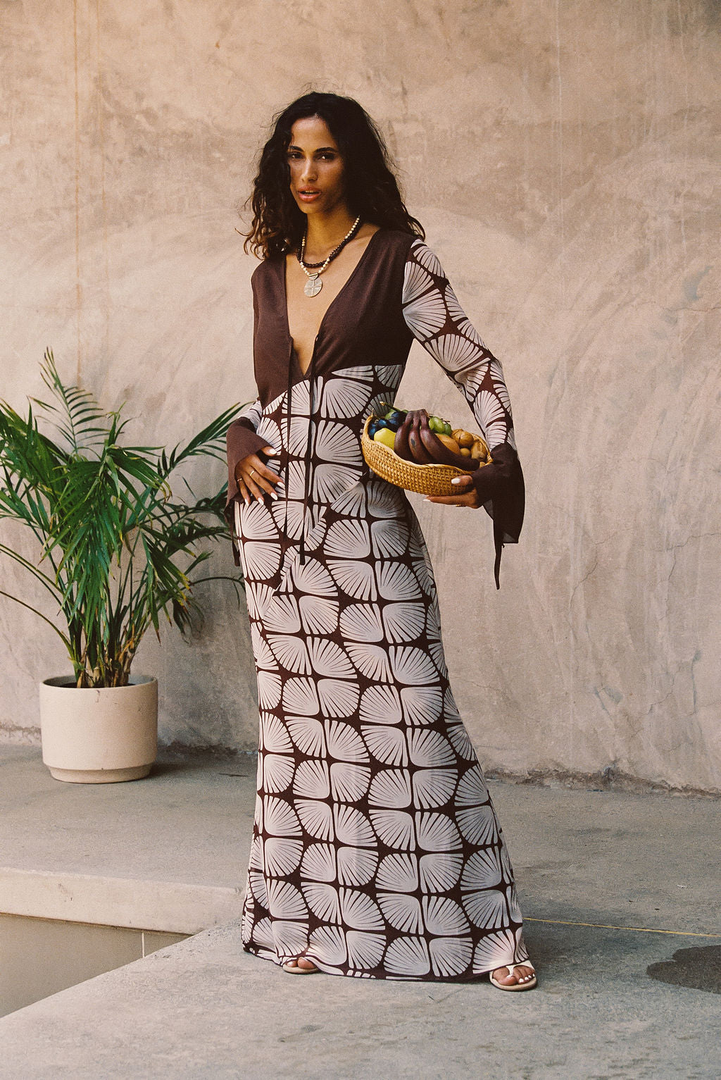 Thea Block Print Maxi Dress - XS Size - Women's Dresses - 12th Tribe Thea Block Print Maxi Dress - XS Size - Women's Dresses - 12th Tribe