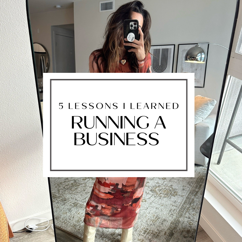 5 Lessons I have Learned Running a Business