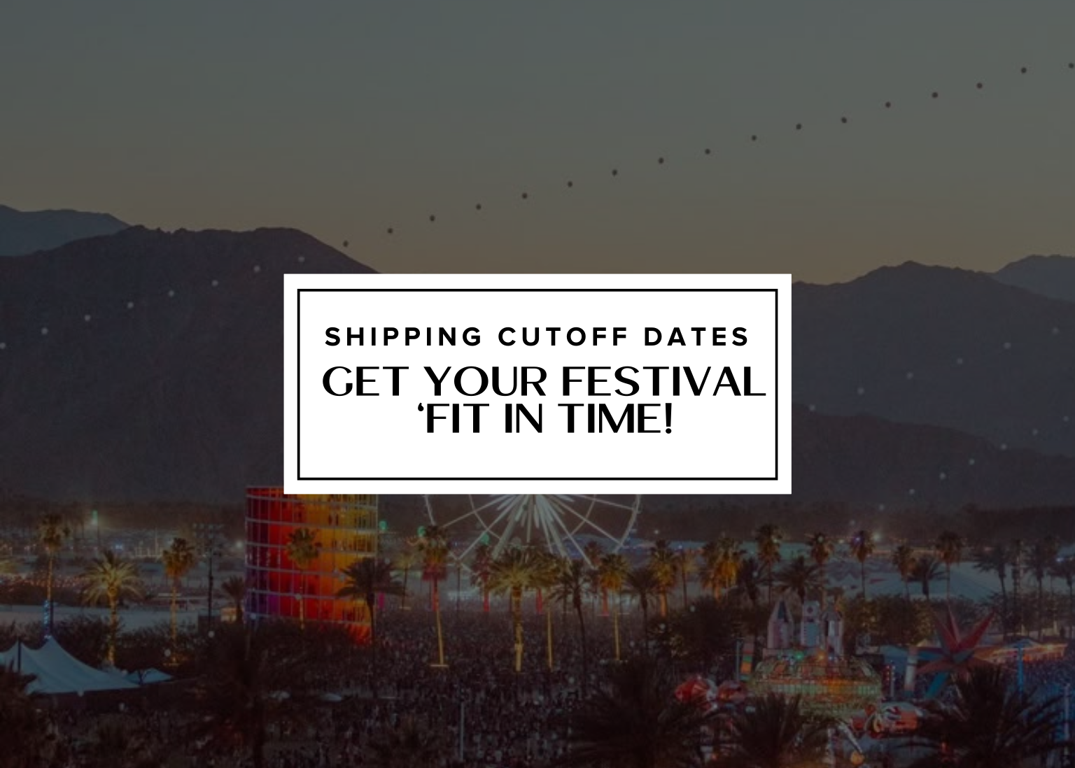 Get your Festival 'Fit in Time!