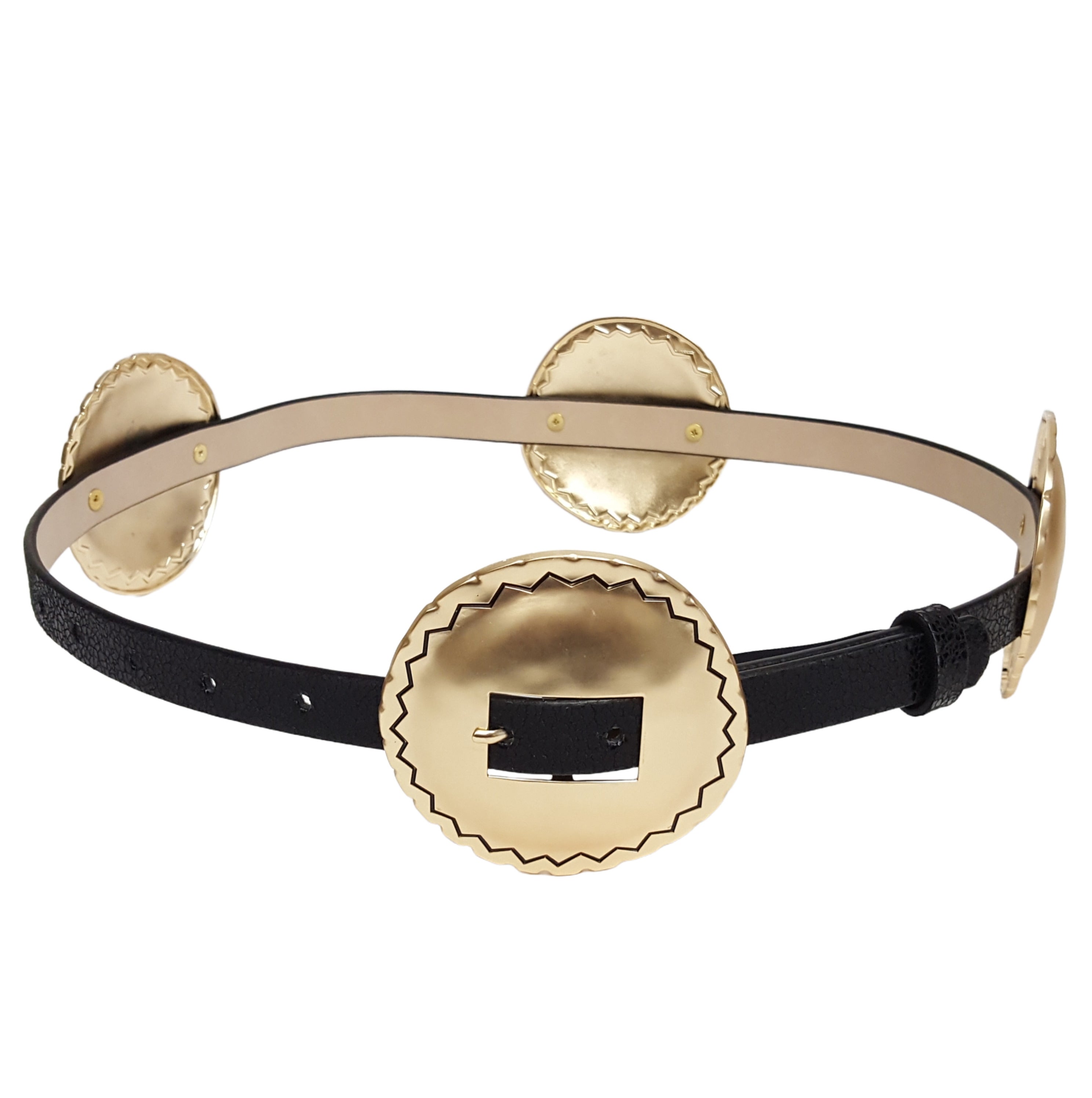 Waverly Black and Gold Statement Belt