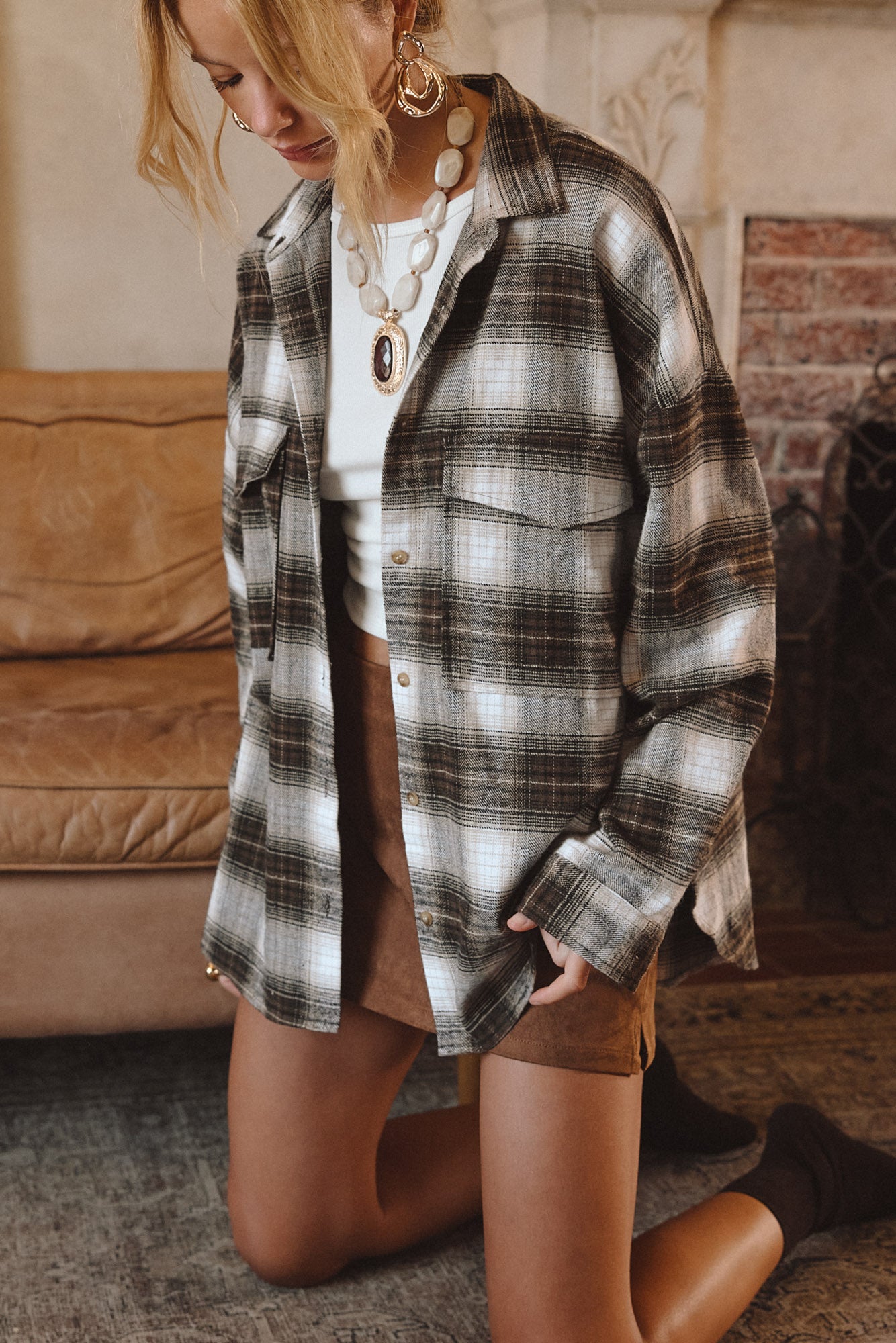 Fireside Espresso Plaid Flannel