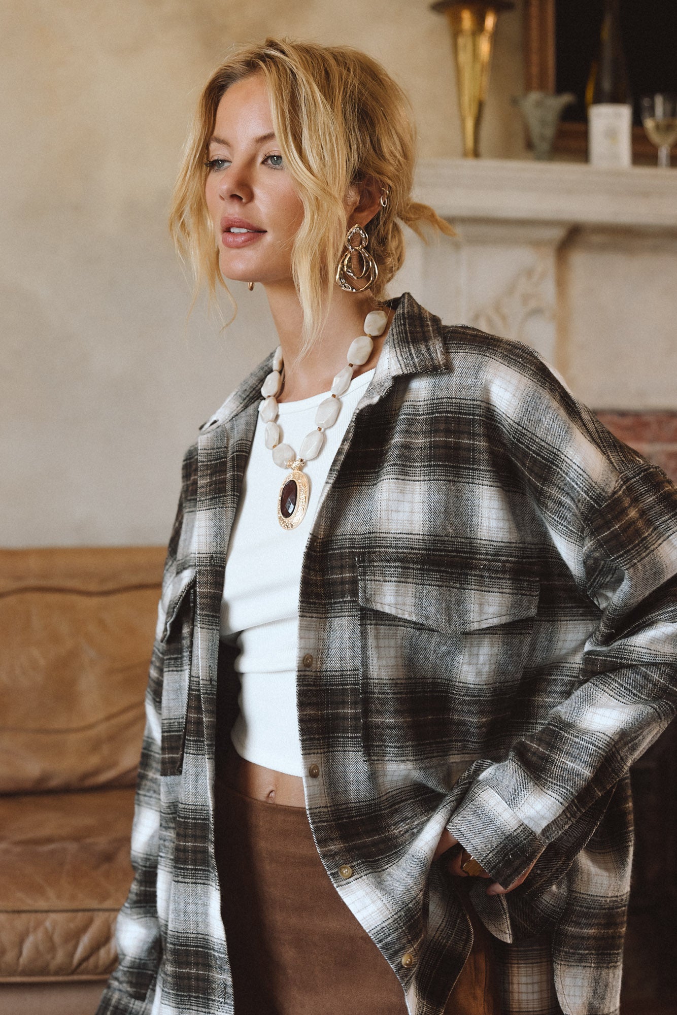 Fireside Espresso Plaid Flannel