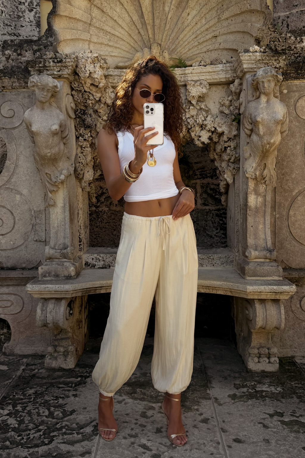 Reverie Ivory Balloon Pants – 12th Tribe
