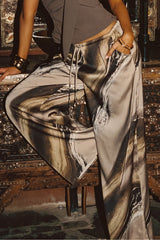 Clear Breeze Marble Satin Pants