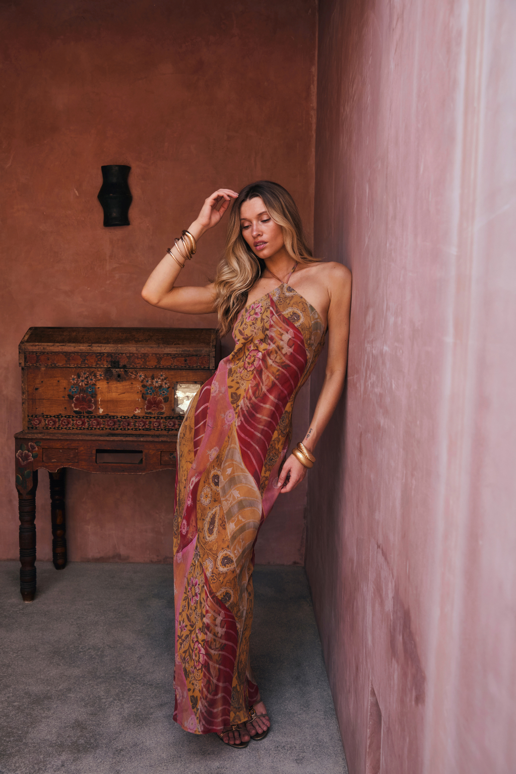 Isabella Patchwork Maxi Dress