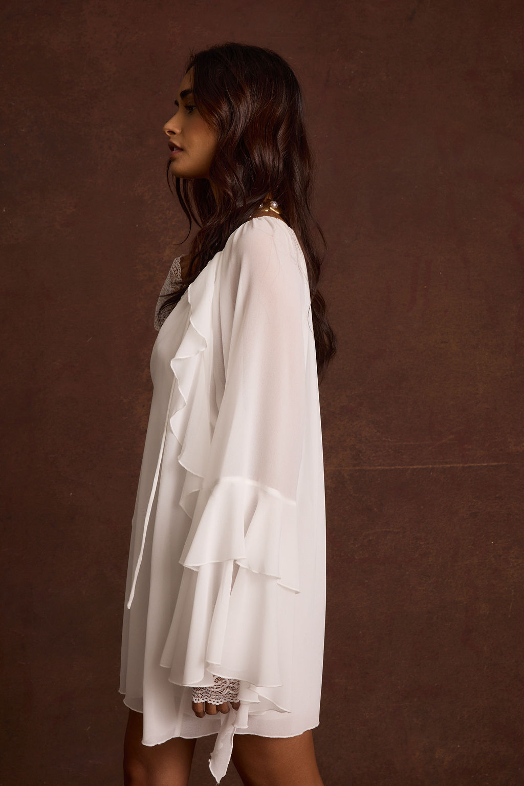 Alice White Chiffon Mini Dress