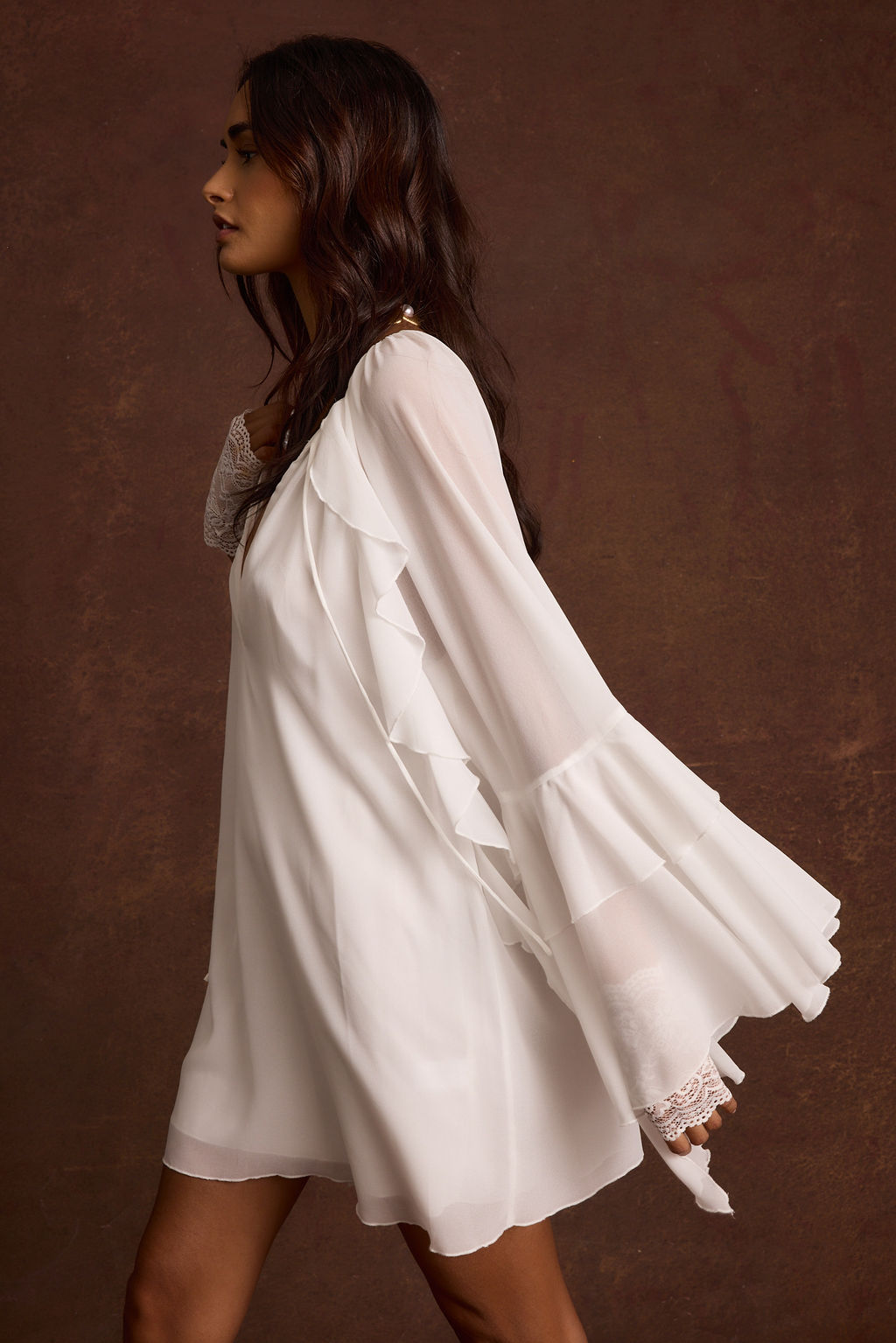 Alice White Chiffon Mini Dress