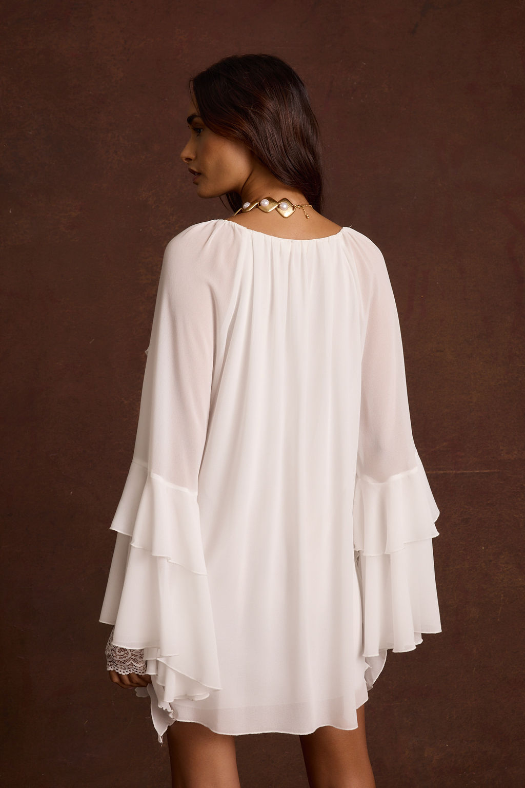 Alice White Chiffon Mini Dress