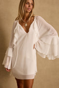 Alice White Chiffon Mini Dress