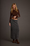 Alpine Charcoal Sweater Maxi Skirt