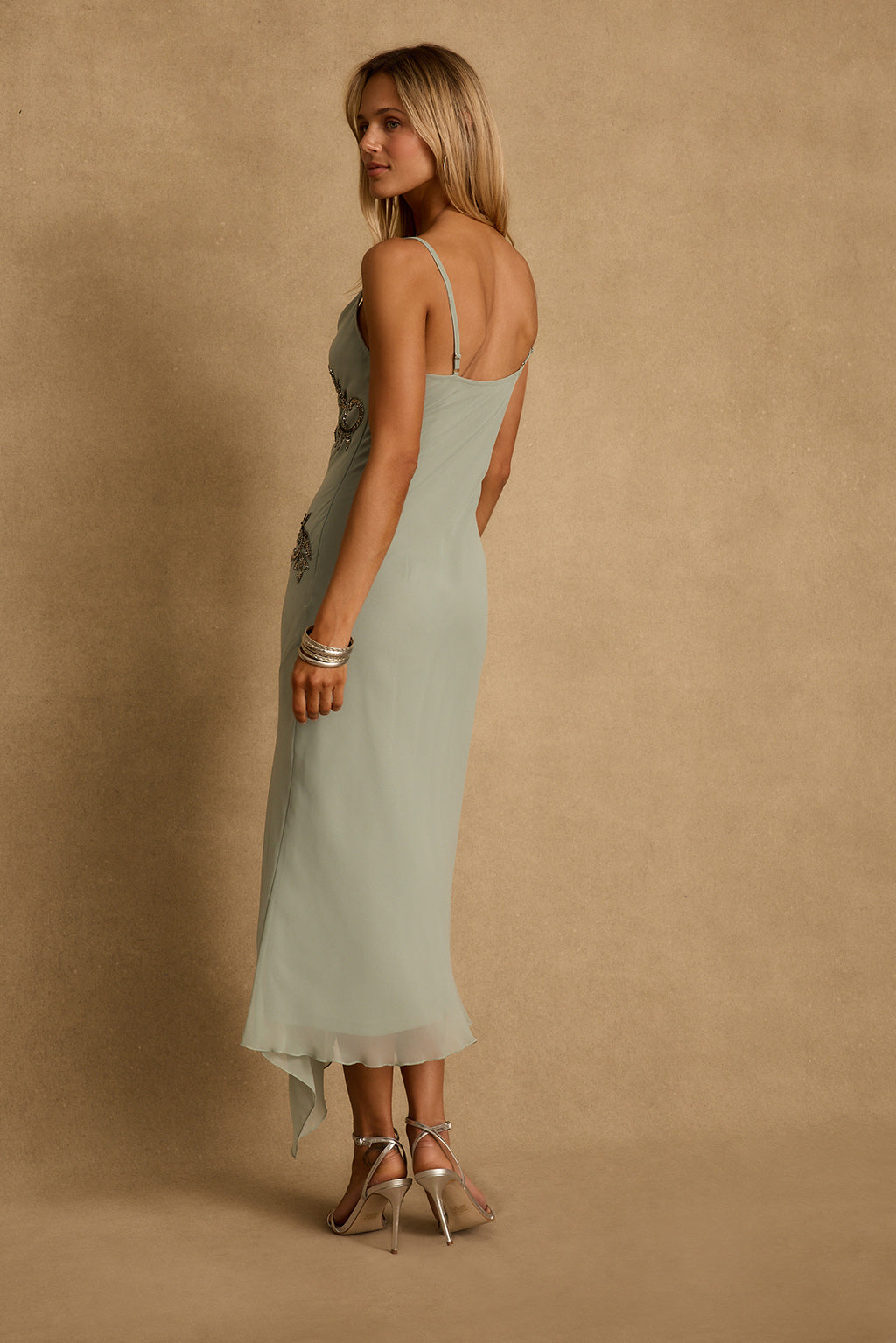 Amelie Blue Embellished i Dress - XL Size - Women's Dresses