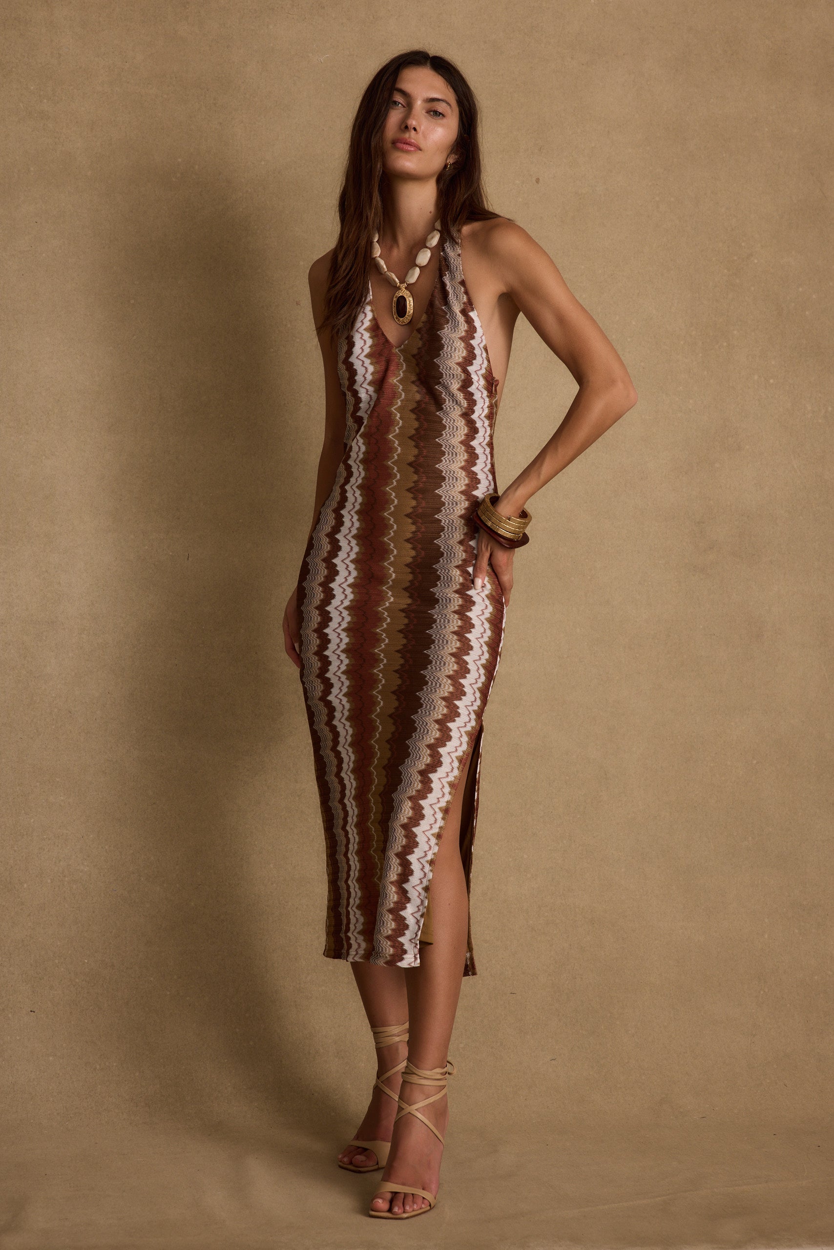 Chevron Maxi Dress for Women | 12th Tribe Chevron Maxi Dress for Women | 12th Tribe