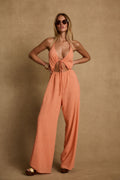 Augustine Apricot Halter Jumpsuit