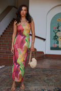 Strapless maxi dress with refined detailing and a flattering silhouette.