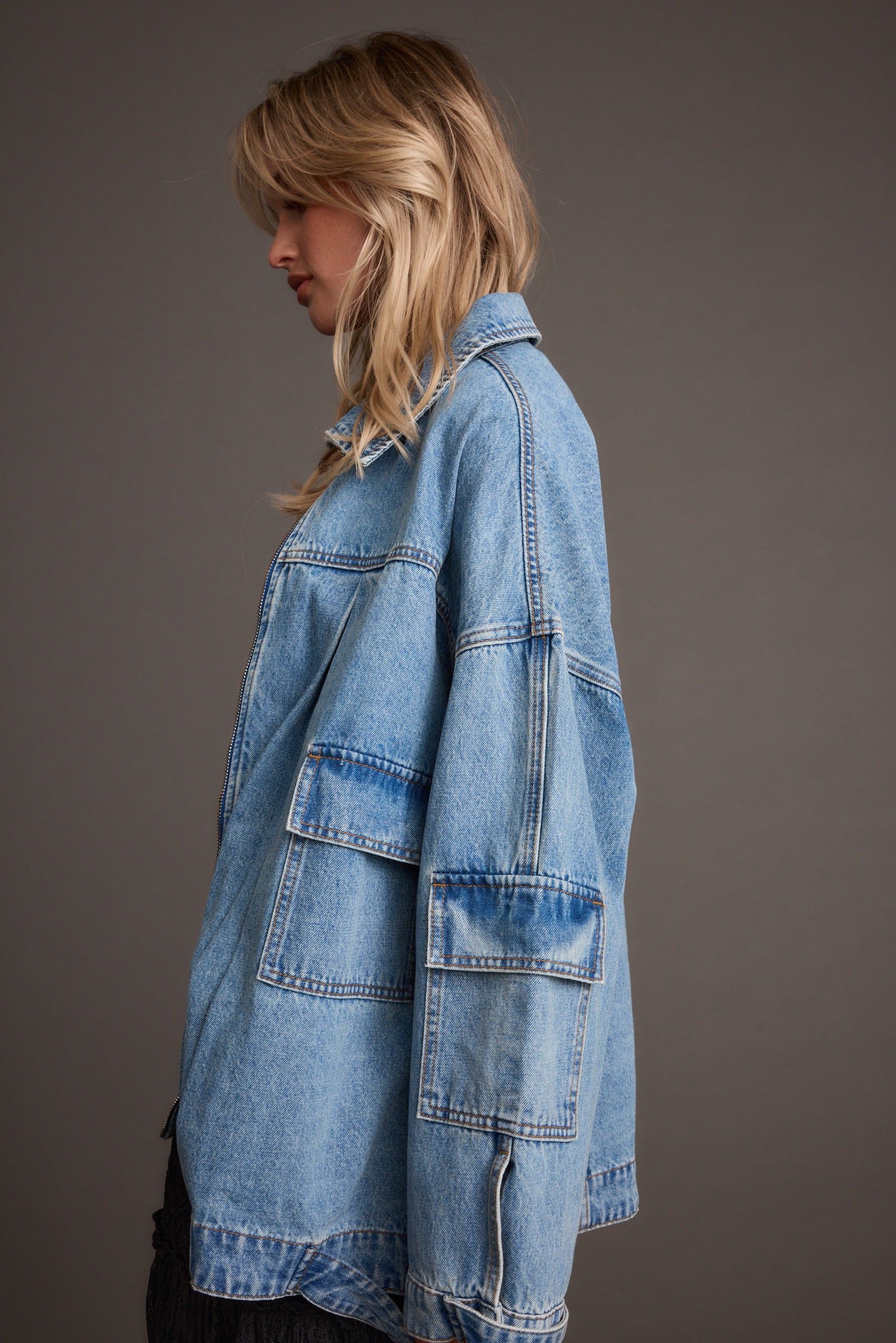 Axel Denim Cargo Jacket 12th Tribe