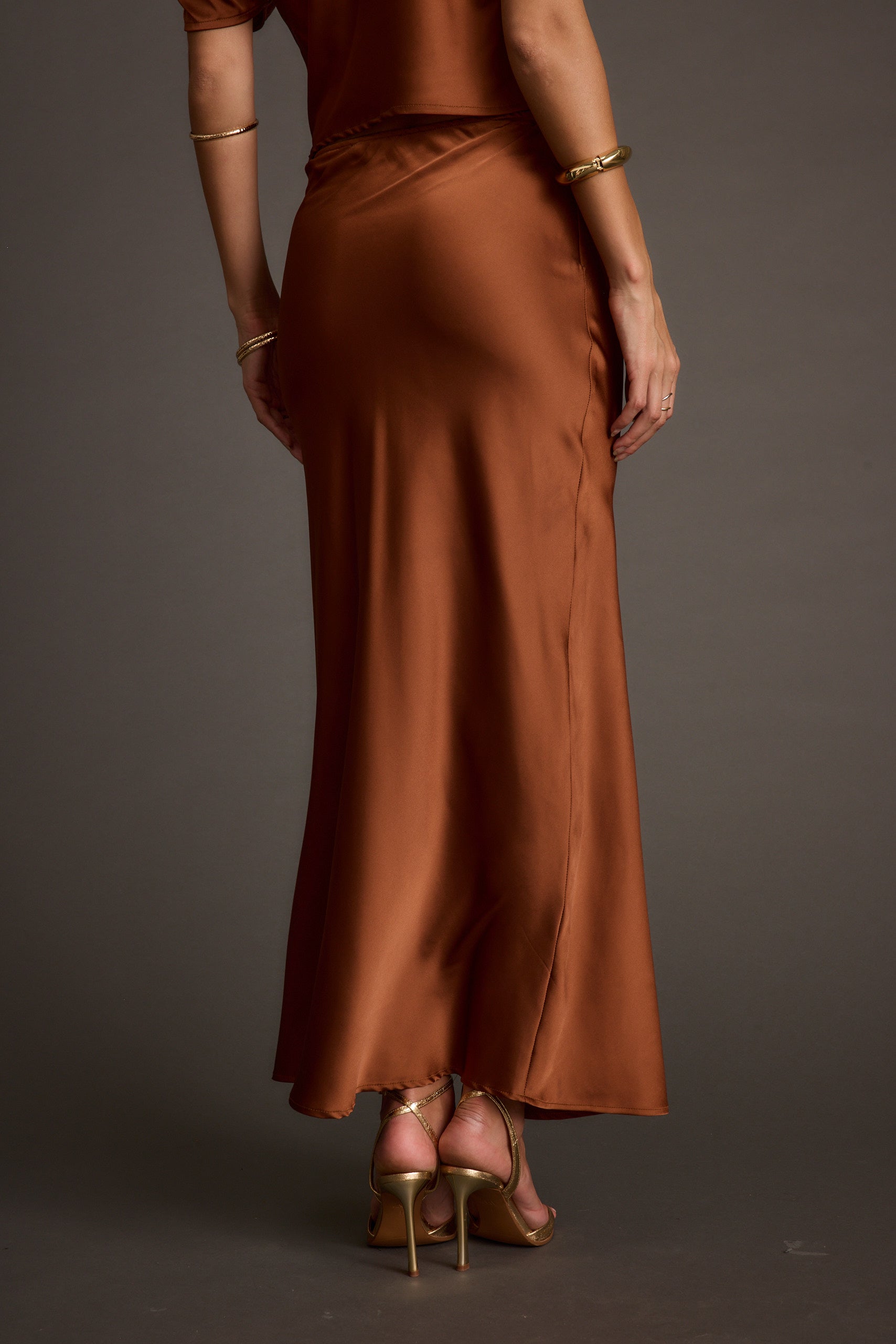 Alaina Cinnamon Maxi Skirt