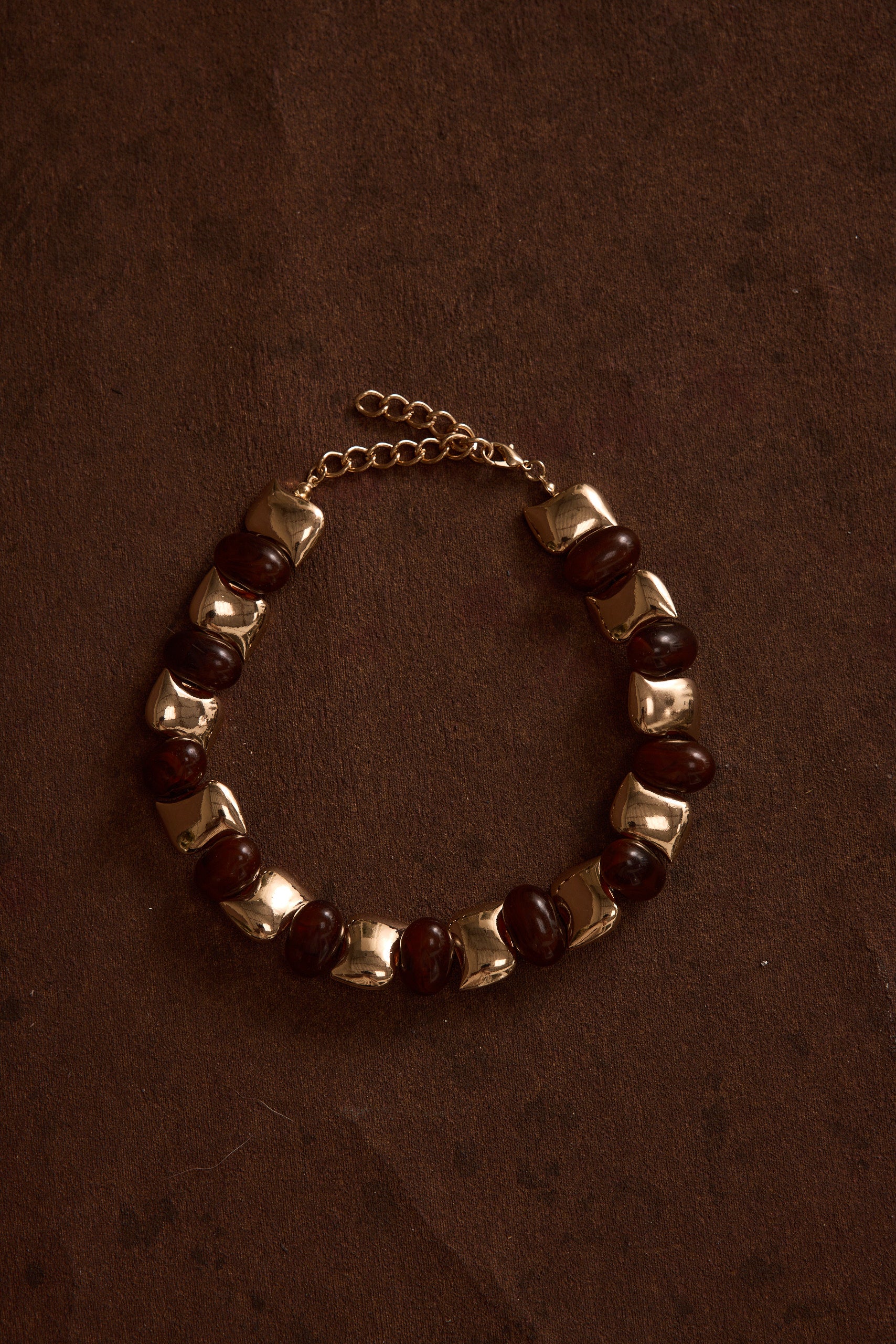 Alizae Stone and Gold Choker