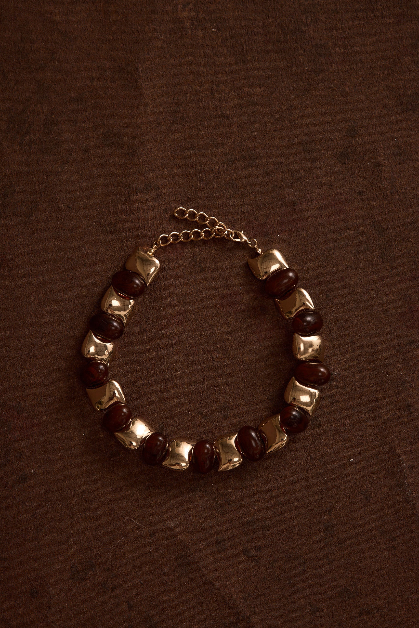 Alizae Stone and Gold Choker