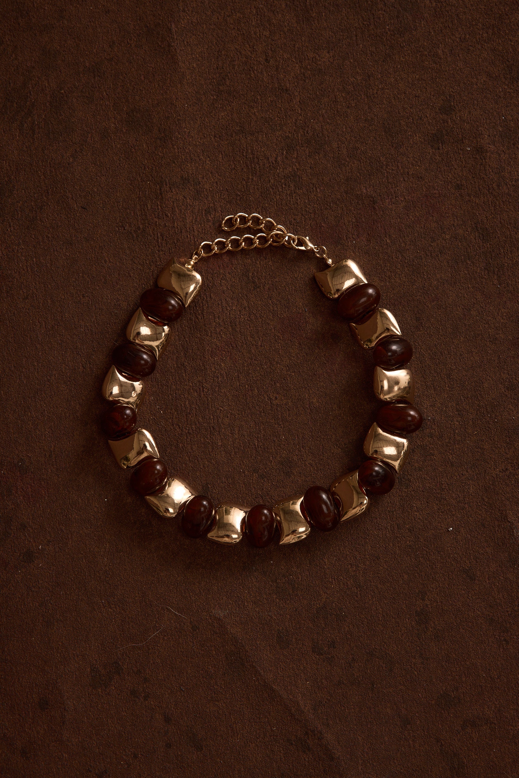 Alizae Stone and Gold Choker