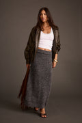 Alpine Charcoal Sweater Maxi Skirt
