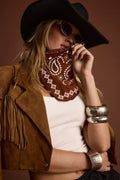 Bandit Terracotta Paisley Scarf