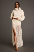 Odessa White Lace Maxi Skirt