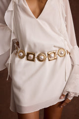 Beau Pearl Statement Chain Belt