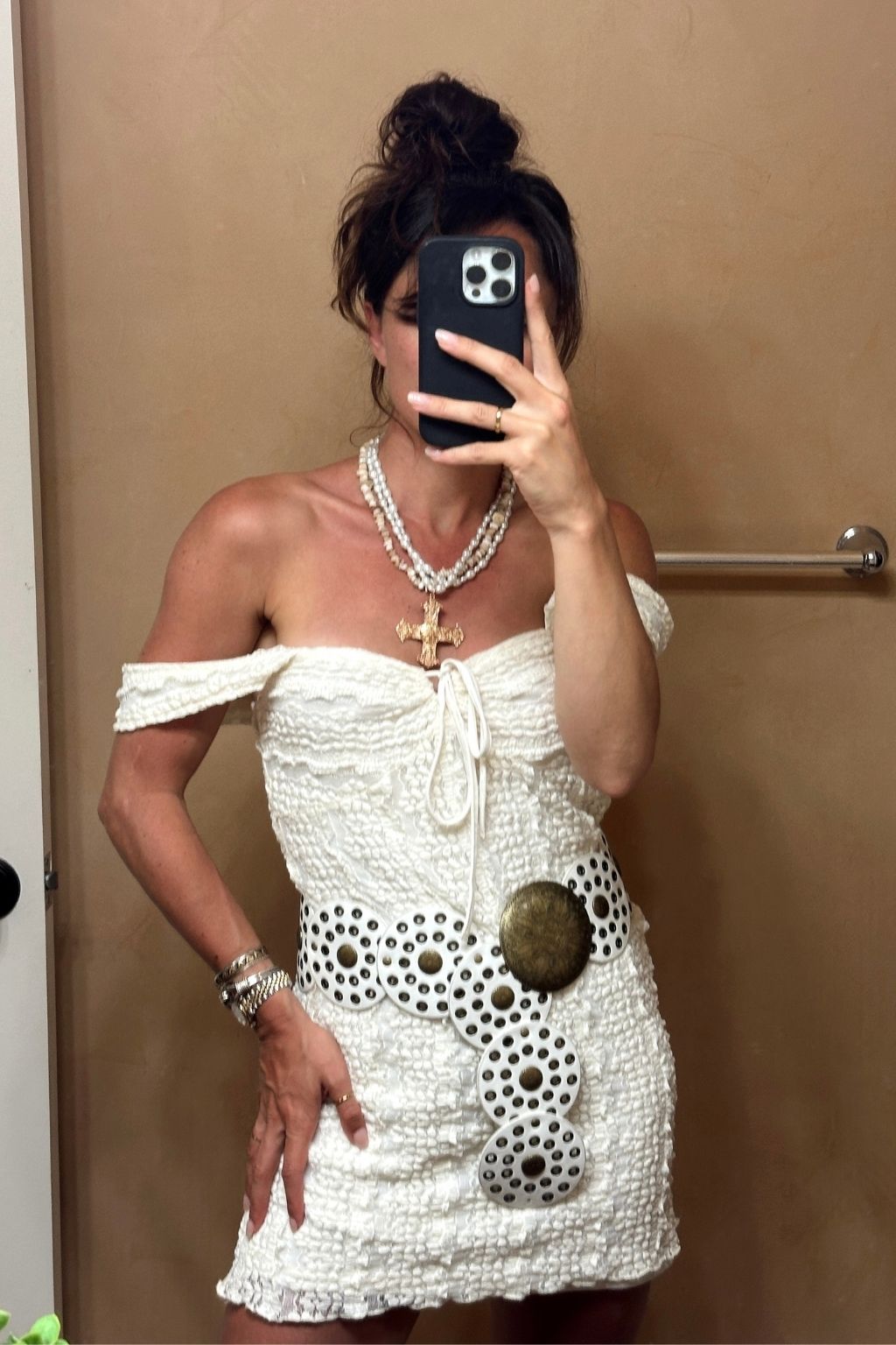 Eileen White Low Rise Belt