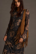 Brissa Fringe Faux Suede Bag