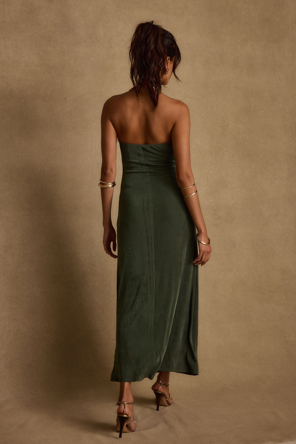 Cala Sol Emerald Maxi Dress - L Size - Women's Dresses - 12th Tribe