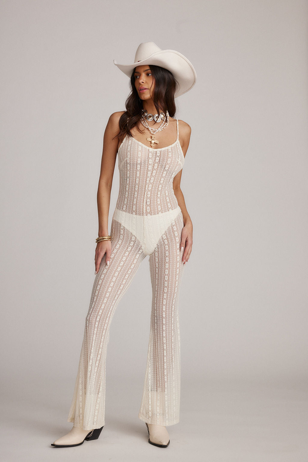 Hollow Cutout out See-through Jumpsuit – York & Dante