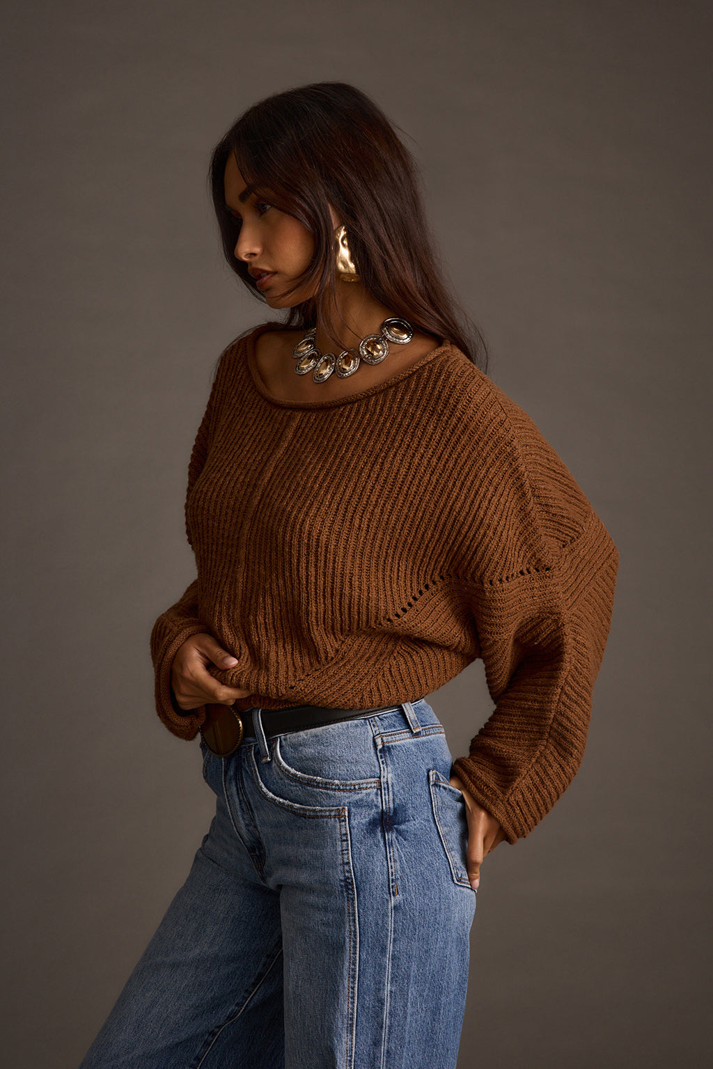 Clara Brown Knit Sweater