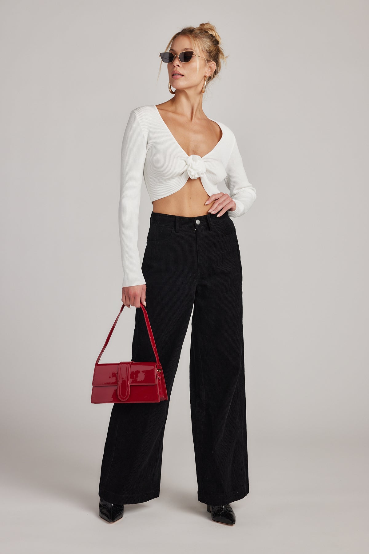 Corduroy Arc Pants - Black main image 1