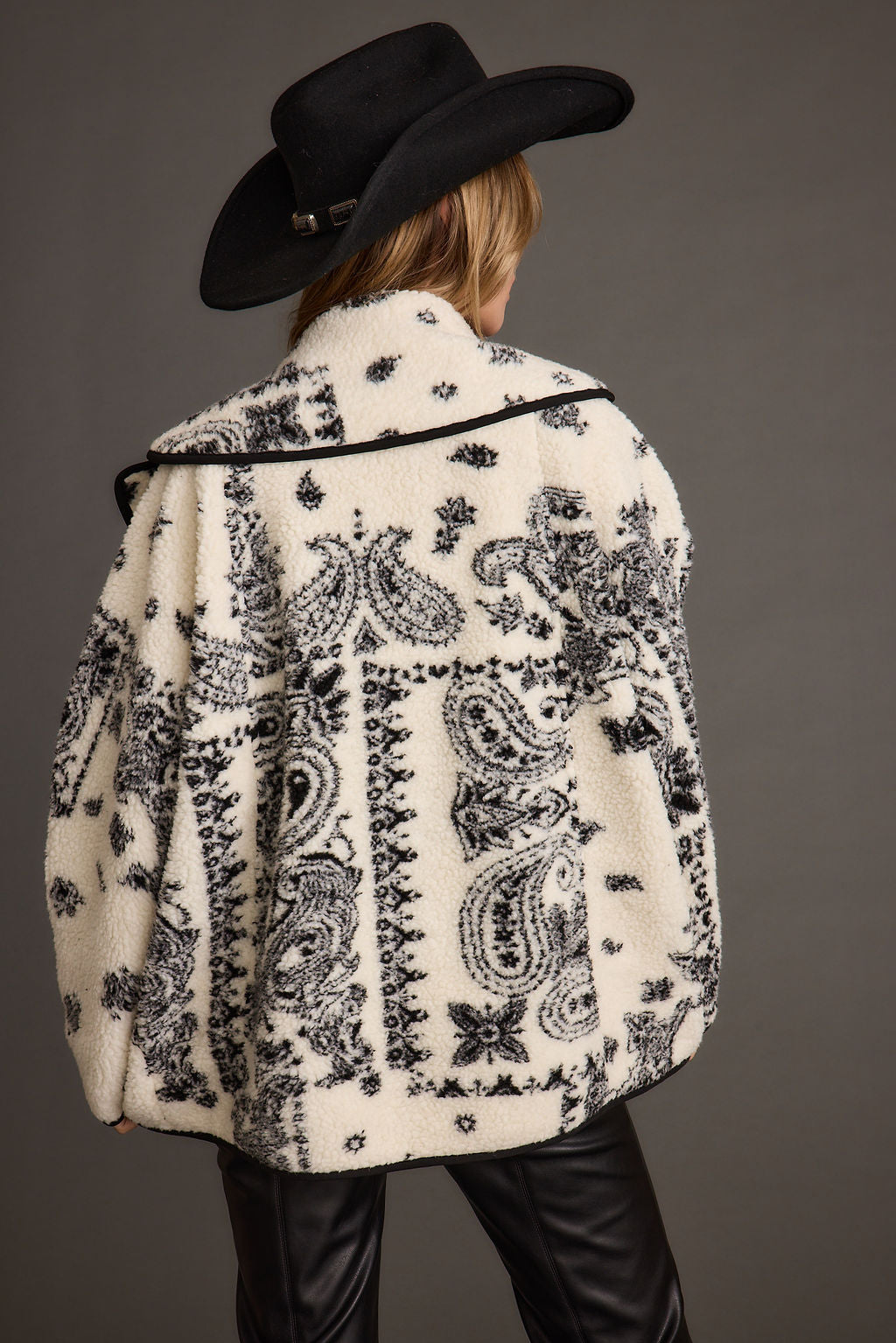 Coyote Printed Sherpa Jacket