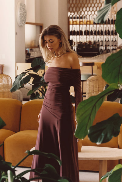 Cairo Merlot Mesh Maxi Dress – 12th Tribe