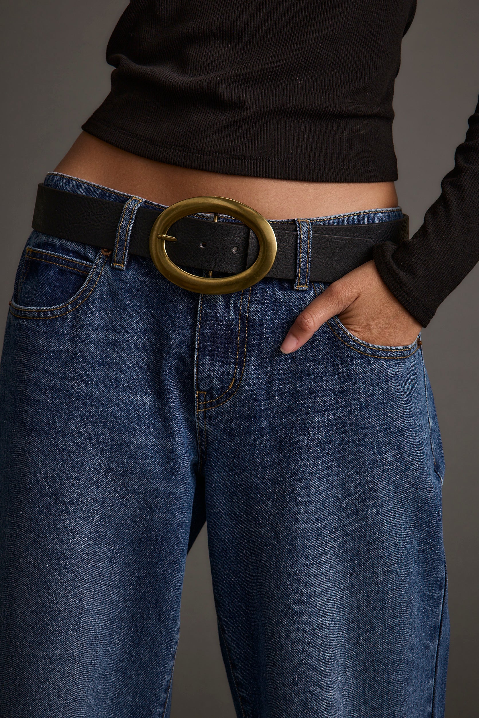 Candor Black and Oval Belt