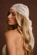 Celeste Cream Lace Scarf