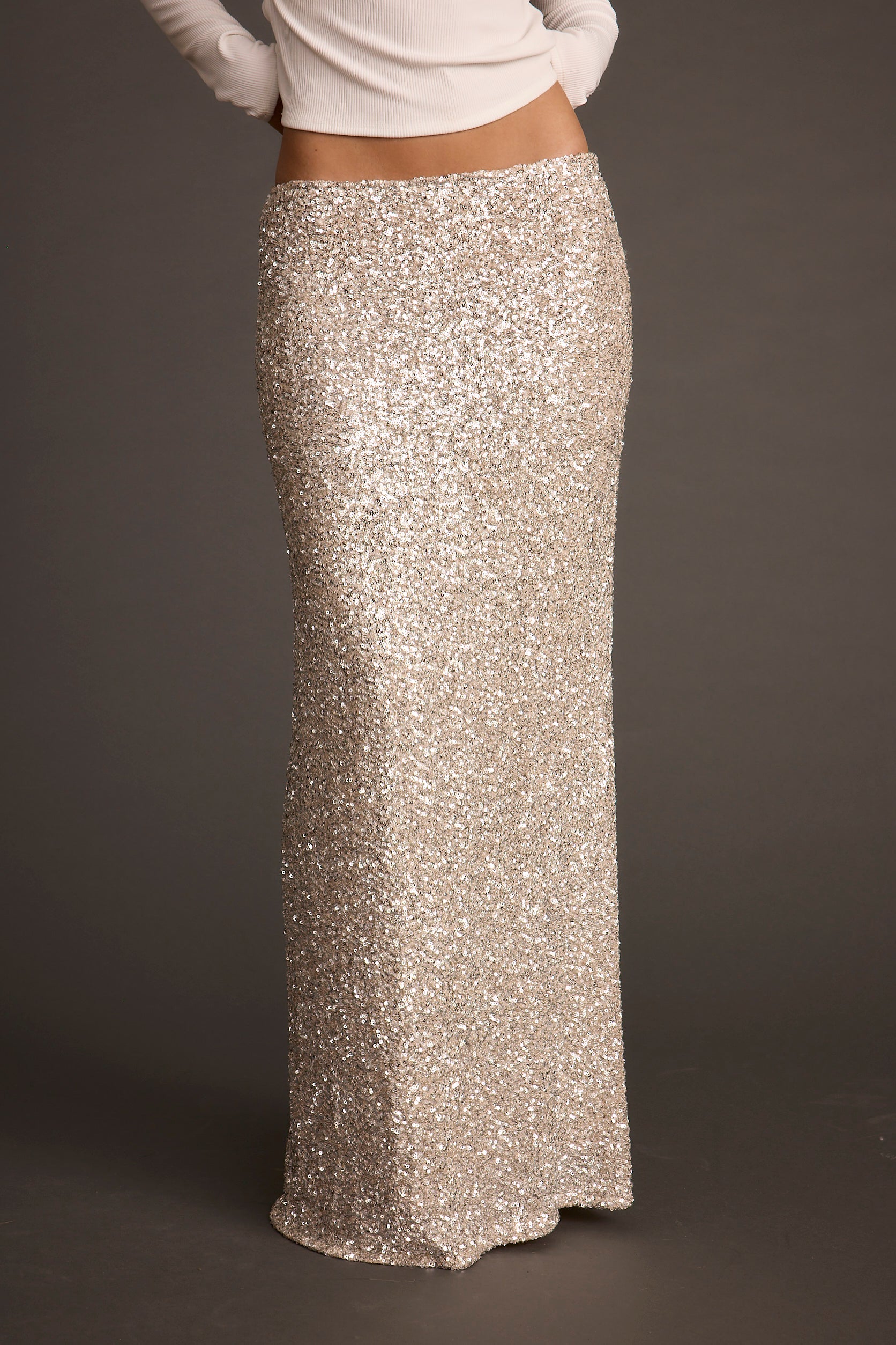 Champagne Nights Maxi Skirt