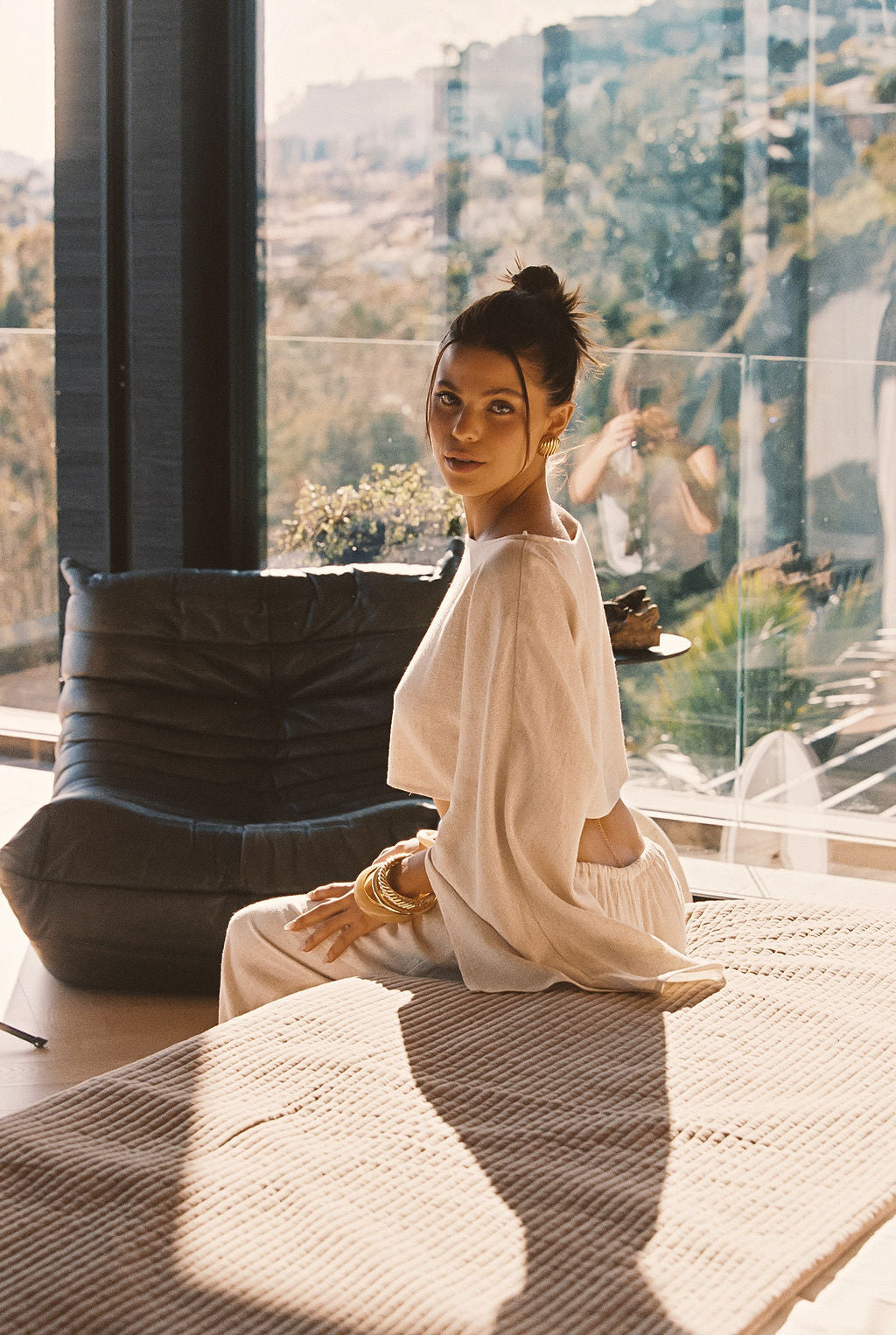 Clear Breeze Natural Linen Top