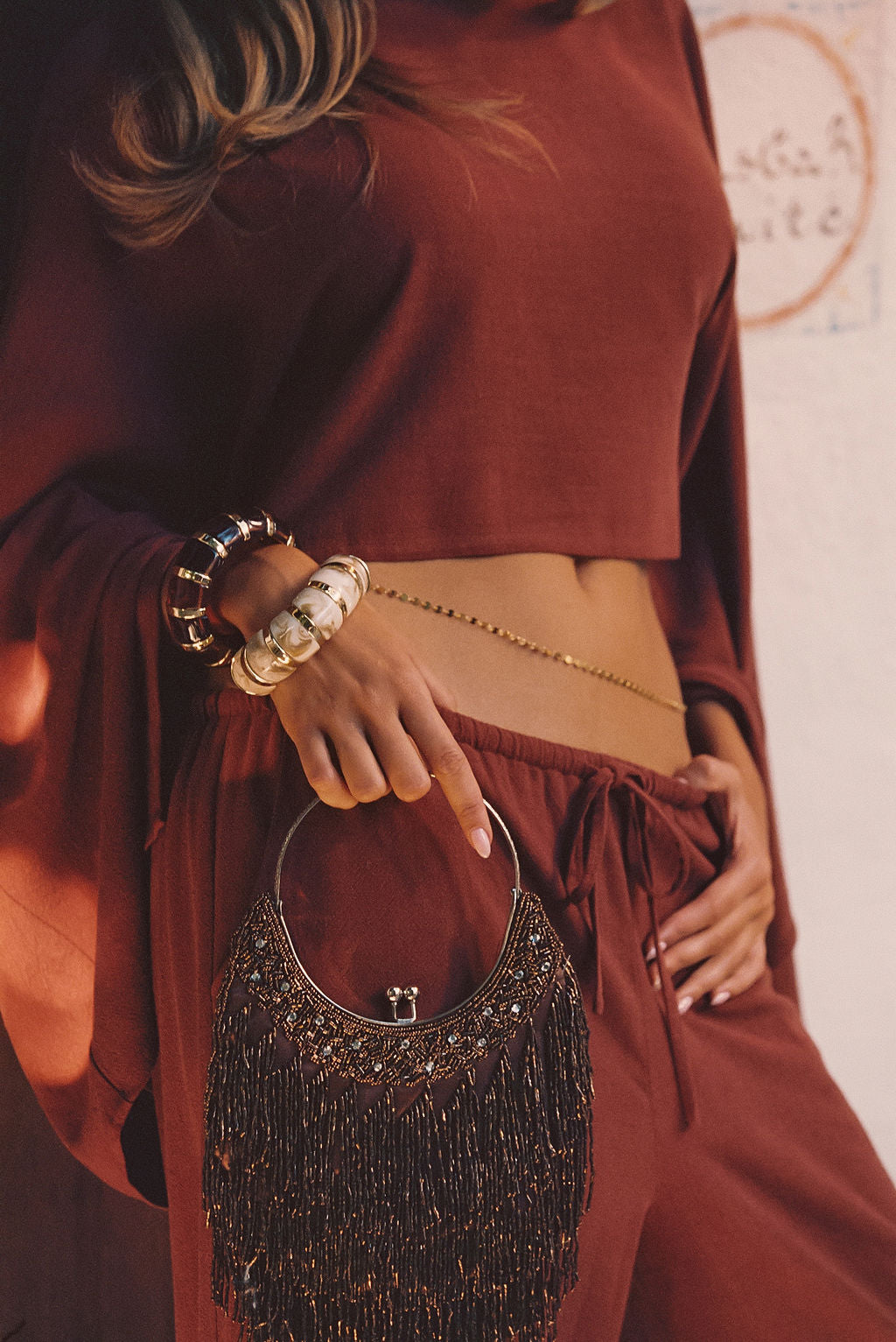 Soreya Resin and Gold Bangles