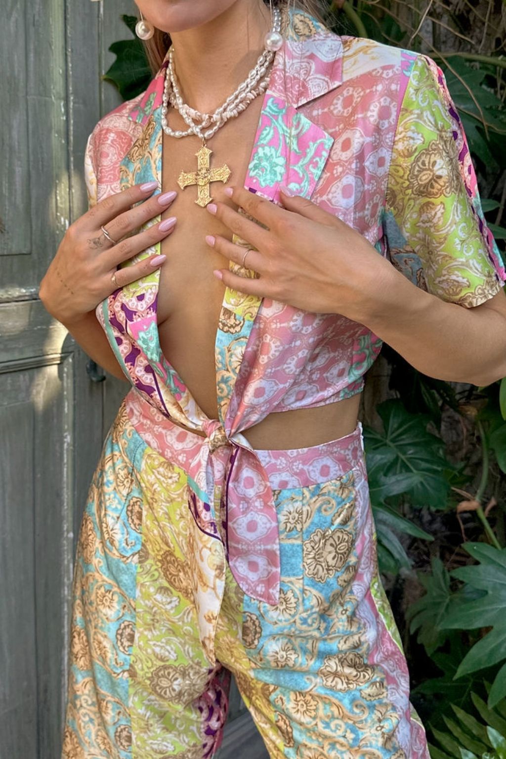 Gold Standard Sage Jacquard Dress