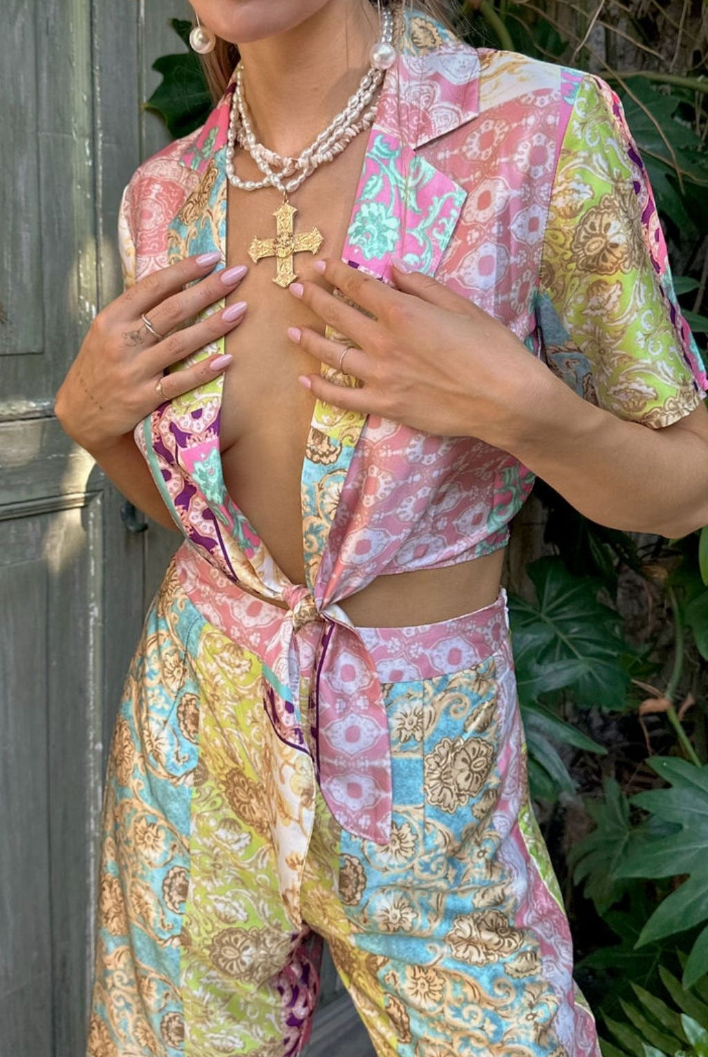 Gold Standard Sage Jacquard Dress