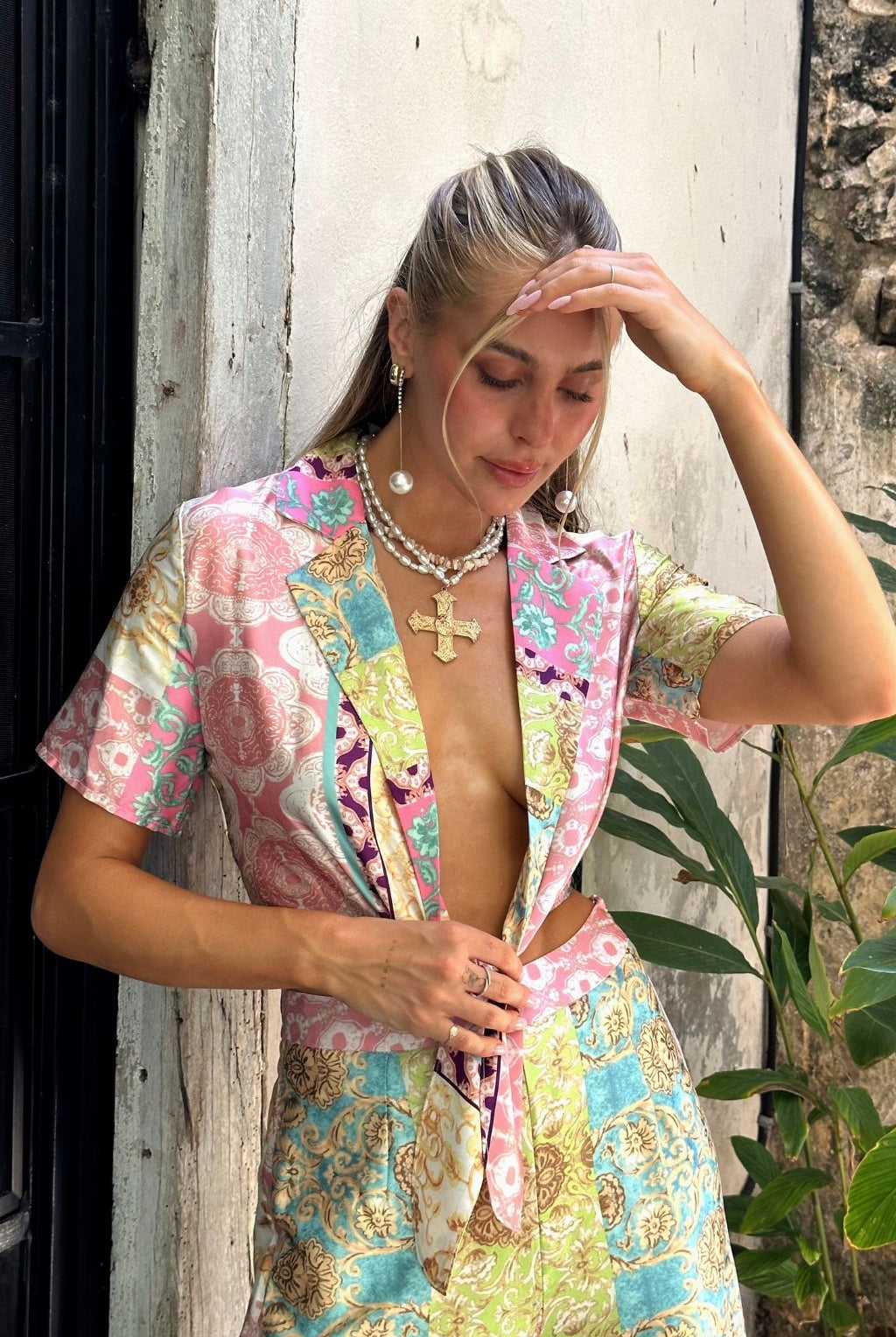 Gold Standard Sage Jacquard Dress