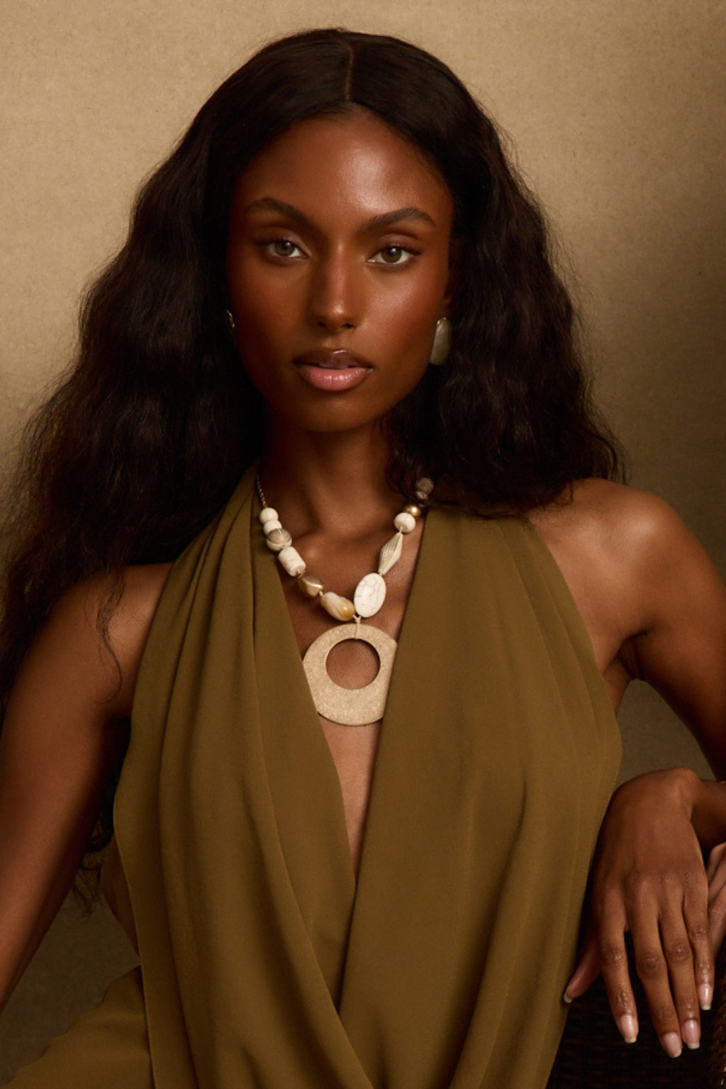 Coral Gold Beaded Necklace – 12th Tribe