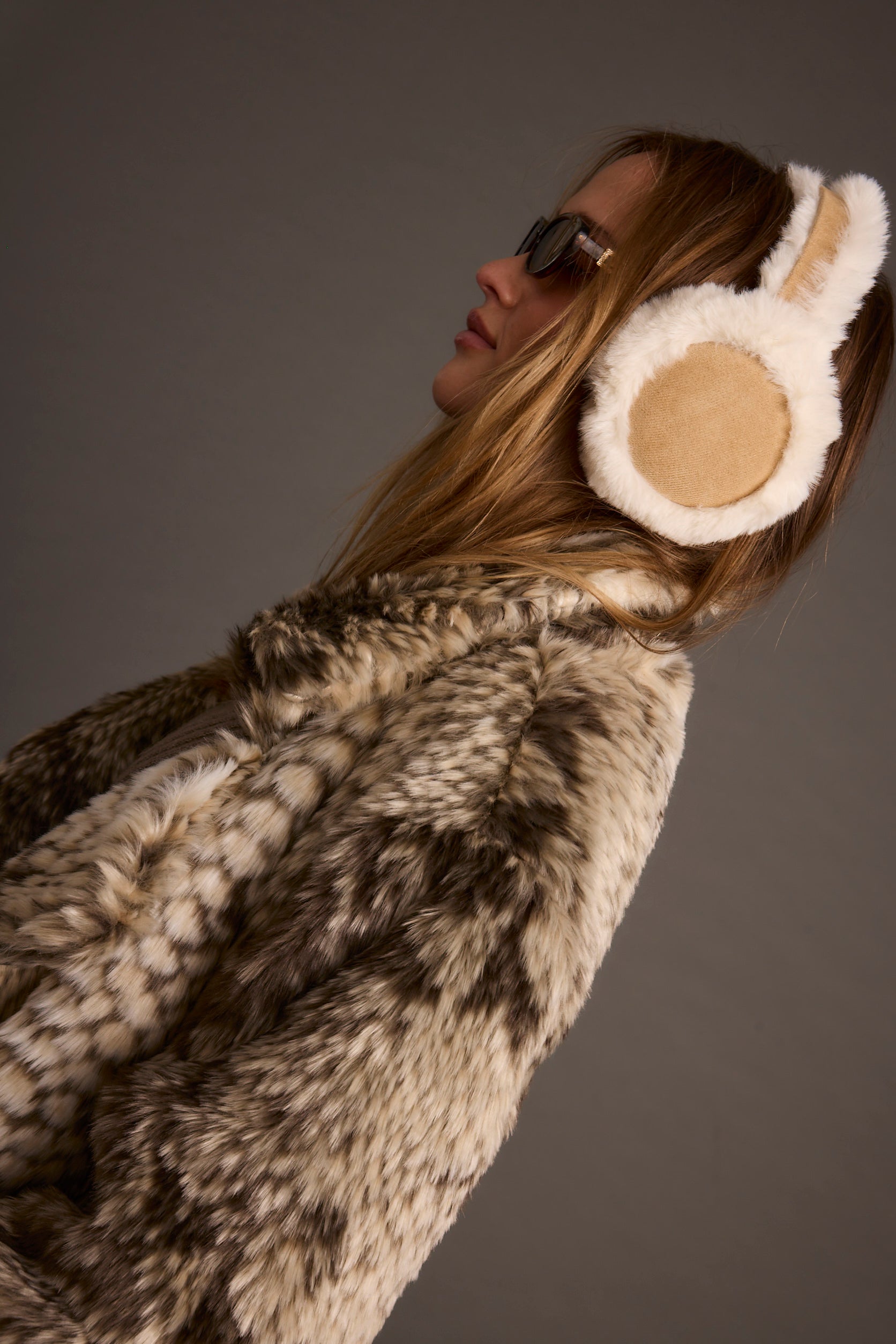 Crystal Ivory Faux Fur Ear Muffs