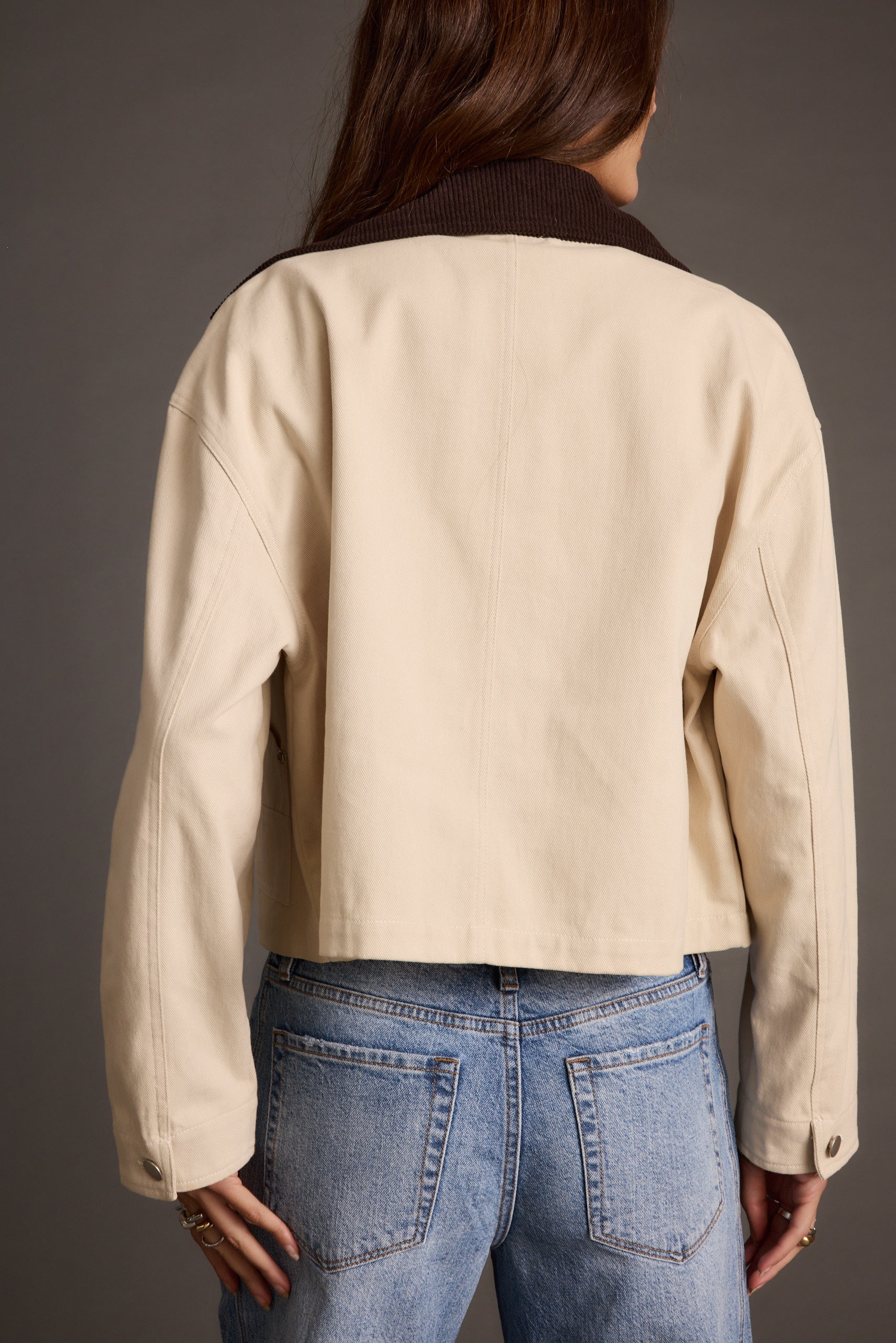 Cypress Light Khaki Cropped Barn Jacket