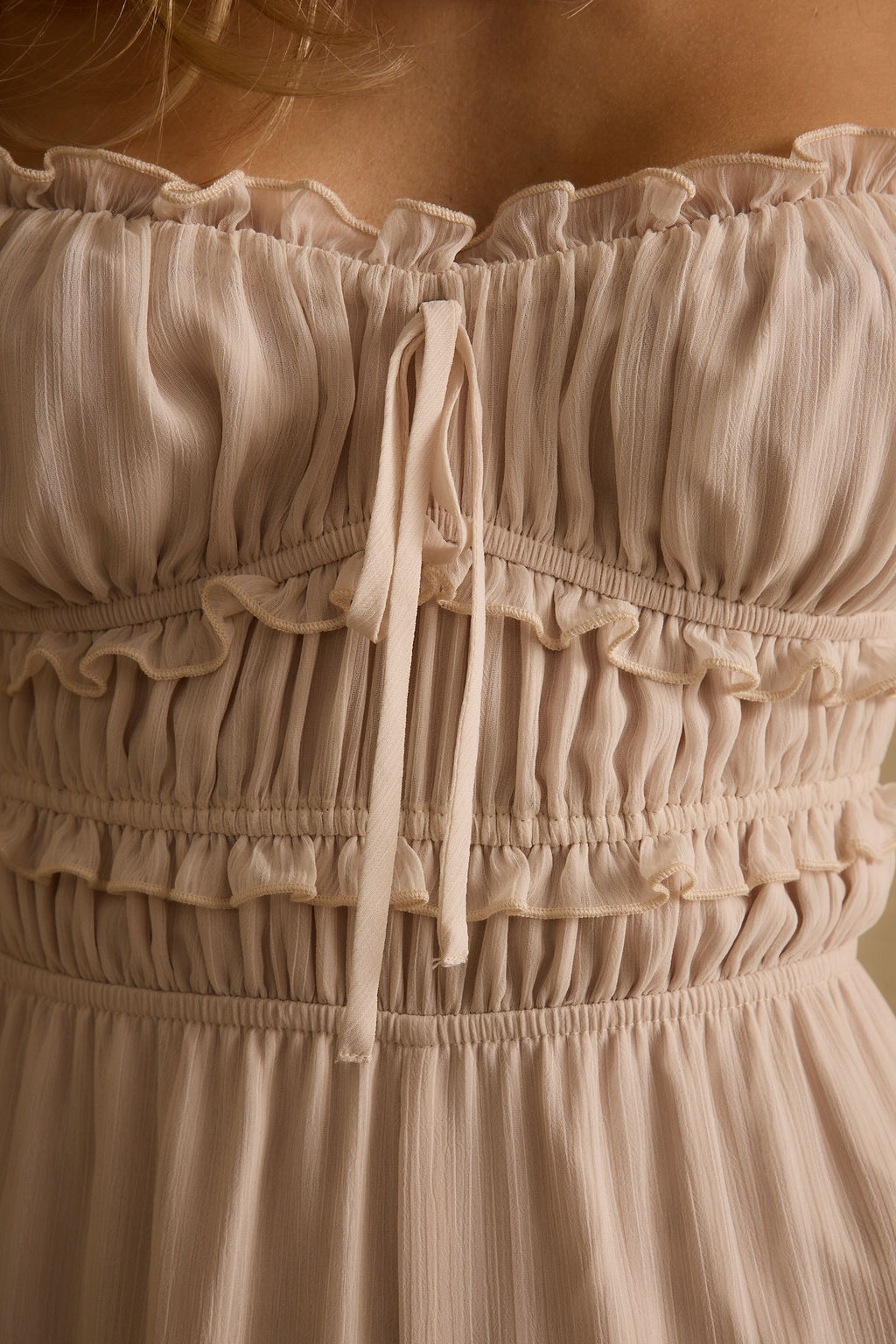 Dahlia Blush Chiffon Jumpsuit